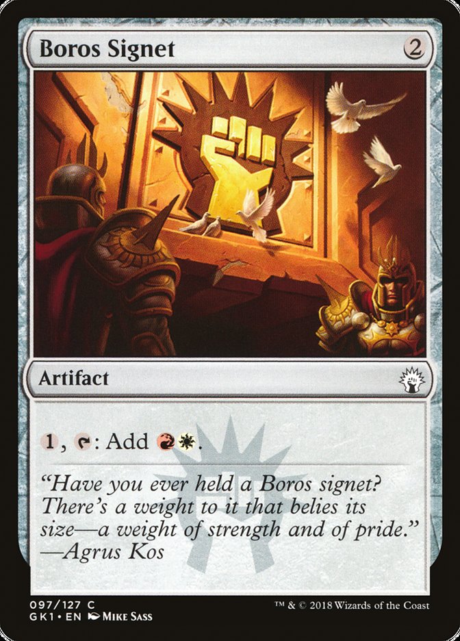 Boros Signet [Guilds of Ravnica Guild Kit] | Lots Moore NSW