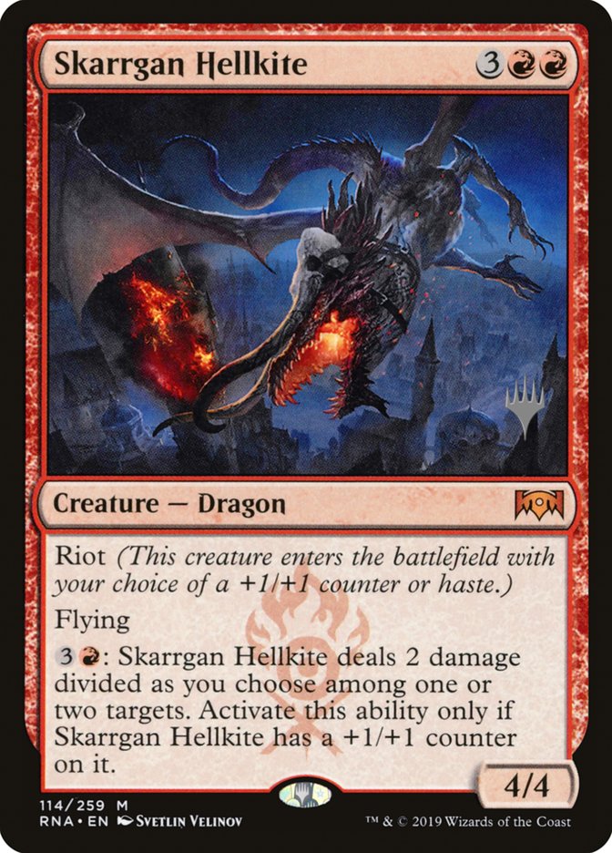 Skarrgan Hellkite (Promo Pack) [Ravnica Allegiance Promos] | Lots Moore NSW