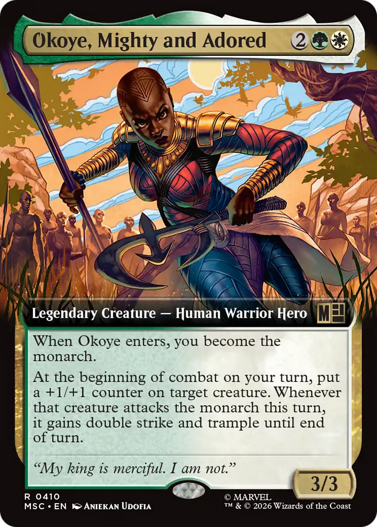Okoye, Mighty and Adored (Extended Art) [Marvel Super Heroes Commander] | Lots Moore NSW
