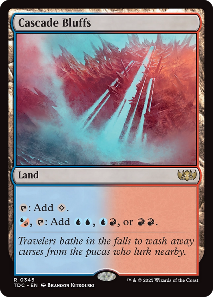 Cascade Bluffs [Tarkir: Dragonstorm Commander] | Lots Moore NSW