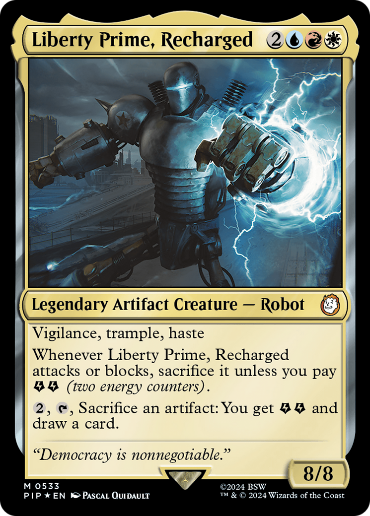 Liberty Prime, Recharged (Surge Foil) [Fallout] | Lots Moore NSW