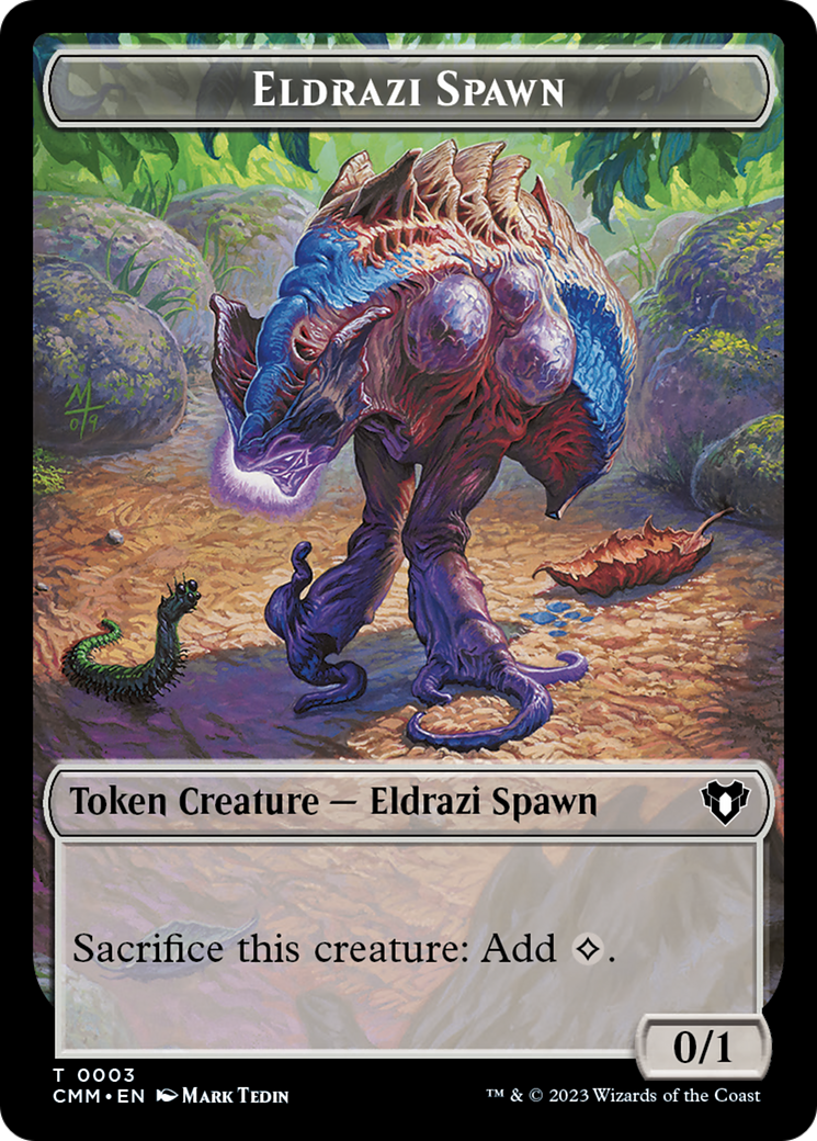 Eldrazi Spawn // Satyr Double-Sided Token [Commander Masters Tokens] | Lots Moore NSW