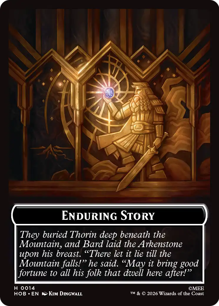 On an Adventure // Enduring Story Double Sided Token [The Hobbit Tokens] | Lots Moore NSW