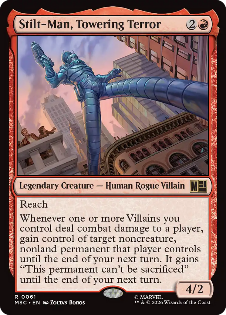 Stilt-Man, Towering Terror (Surge Foil) [Marvel Super Heroes Commander] | Lots Moore NSW