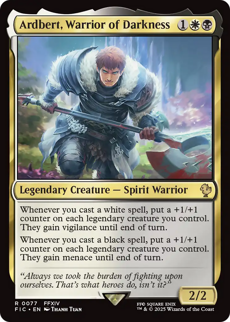 Ardbert, Warrior of Darkness [FINAL FANTASY Commander] | Lots Moore NSW