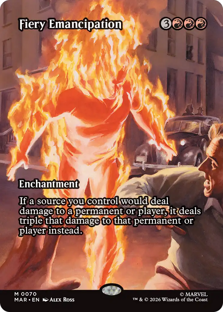 Fiery Emancipation (Borderless) [Marvel Universe: Eternal-Legal] | Lots Moore NSW