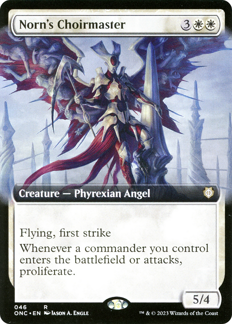 Norn's Choirmaster (Extended Art) [Phyrexia: All Will Be One Commander] | Lots Moore NSW