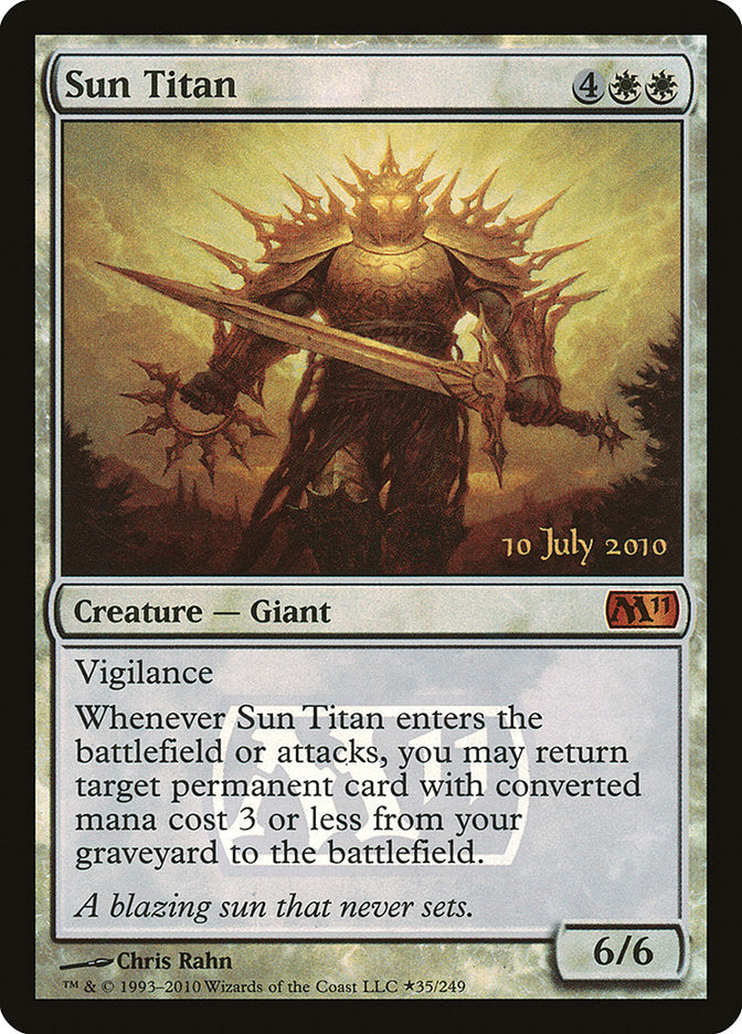 Sun Titan [Magic 2011 Prerelease Promos] | Lots Moore NSW