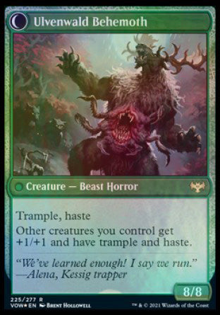 Ulvenwald Oddity // Ulvenwald Behemoth [Innistrad: Crimson Vow Prerelease Promos] | Lots Moore NSW