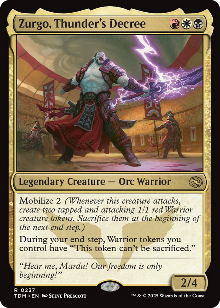 Zurgo, Thunder's Decree [Tarkir: Dragonstorm] | Lots Moore NSW