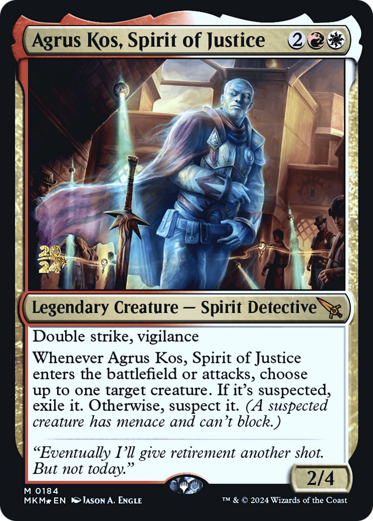 Agrus Kos, Spirit of Justice [Murders at Karlov Manor Prerelease Promos] | Lots Moore NSW