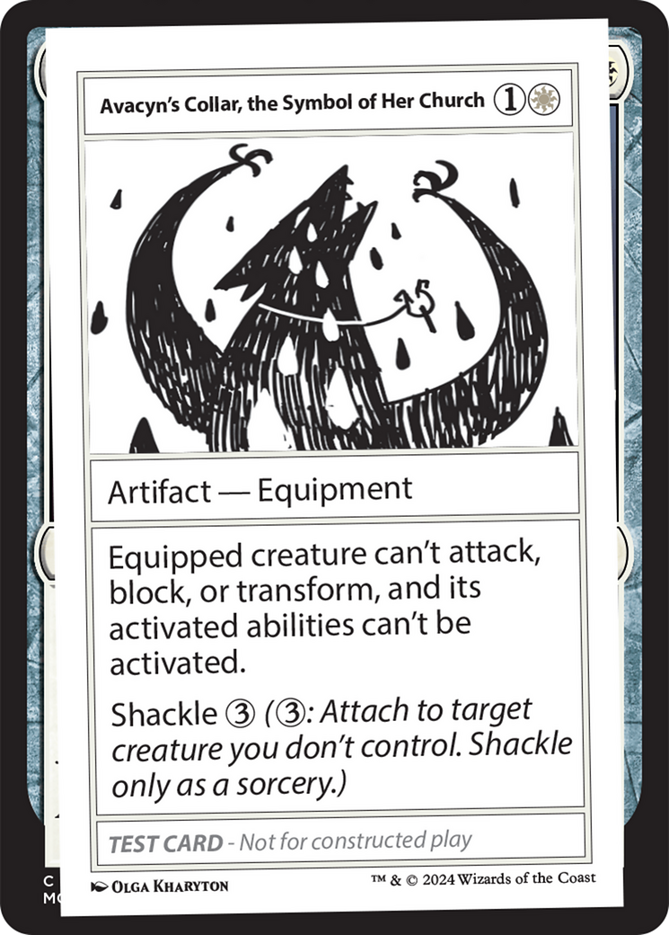Avacyn's Collar, the Symbol of Her Church [Mystery Booster 2 Playtest Cards] | Lots Moore NSW