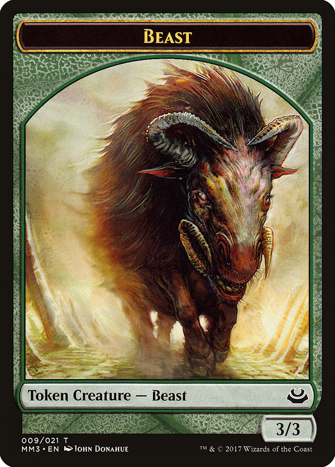 Beast Token (009/021) [Modern Masters 2017 Tokens] | Lots Moore NSW
