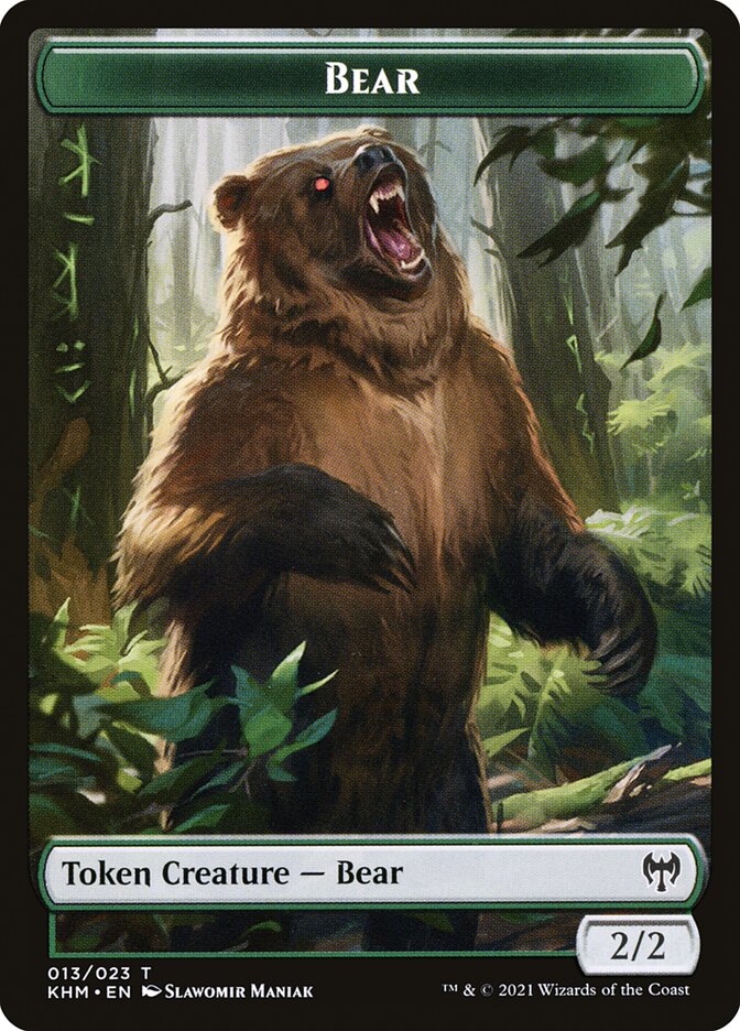 Treasure // Bear Double-Sided Token [Kaldheim Tokens] | Lots Moore NSW