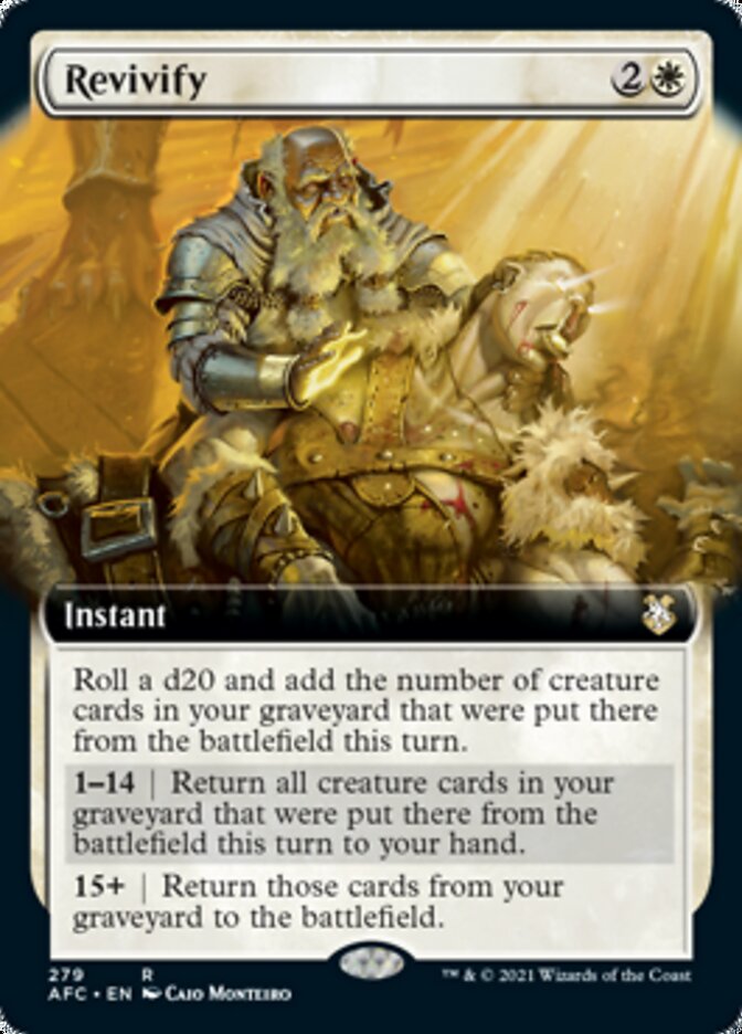 Revivify (Extended Art) [Dungeons & Dragons: Adventures in the Forgotten Realms Commander] | Lots Moore NSW