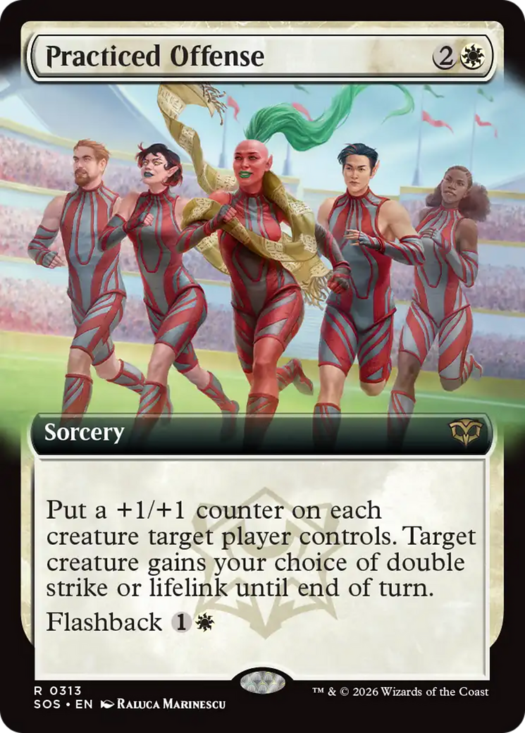 Practiced Offense (Extended Art) [Secrets of Strixhaven] | Lots Moore NSW