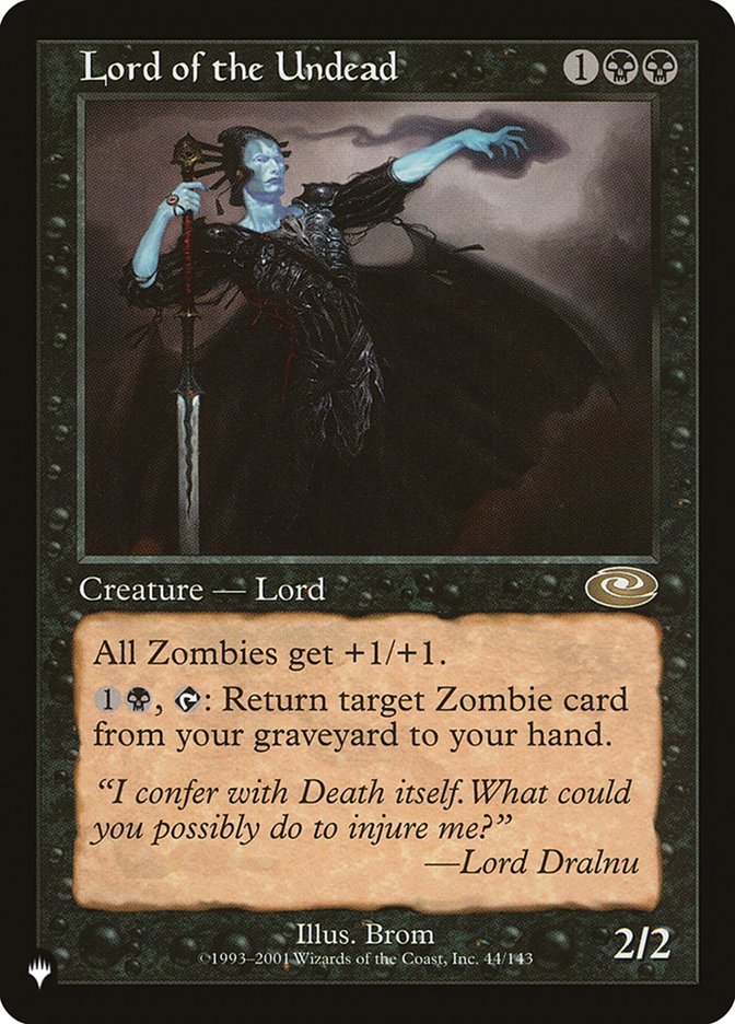 Lord of the Undead [The List] | Lots Moore NSW