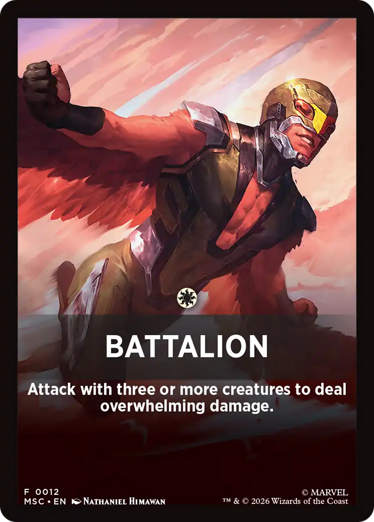 Battalion Theme Card [Marvel Super Heroes Commander] | Lots Moore NSW