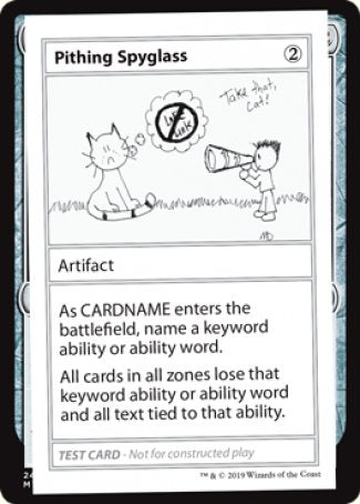 Pithing Spyglass (2021 Edition) [Mystery Booster Playtest Cards] | Lots Moore NSW