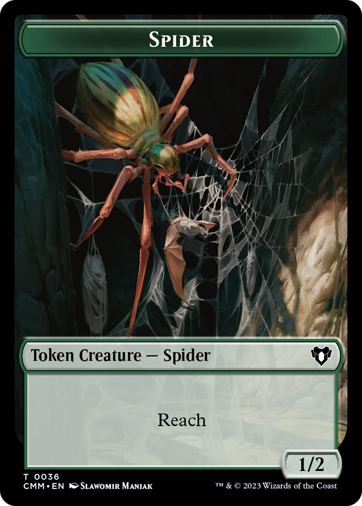 Eldrazi Scion // Spider Double-Sided Token [Commander Masters Tokens] | Lots Moore NSW