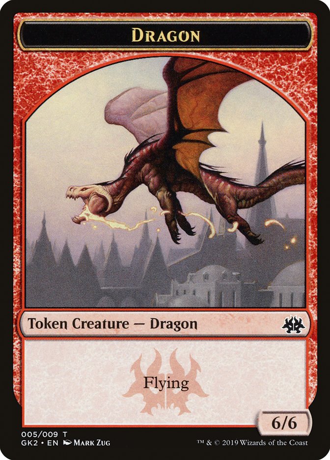 Dragon // Goblin Double-Sided Token [Ravnica Allegiance Guild Kit Tokens] | Lots Moore NSW