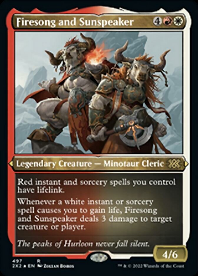 Firesong and Sunspeaker (Foil Etched) [Double Masters 2022] | Lots Moore NSW