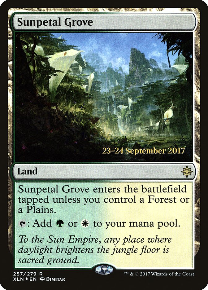 Sunpetal Grove [Ixalan Prerelease Promos] | Lots Moore NSW