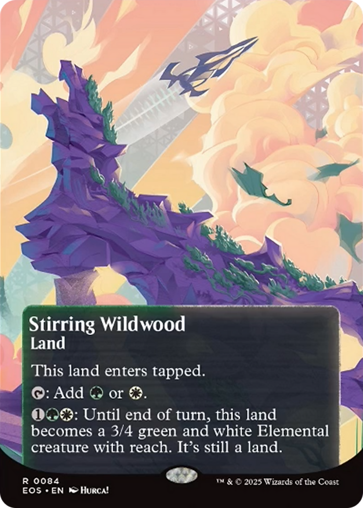 Stirring Wildwood (0084) (Borderless) [Edge of Eternities: Stellar Sights] | Lots Moore NSW