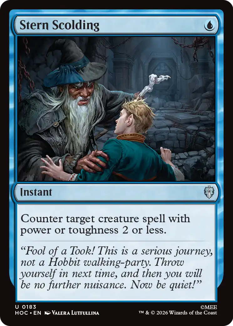 Stern Scolding [The Hobbit: Eternal-Legal] | Lots Moore NSW