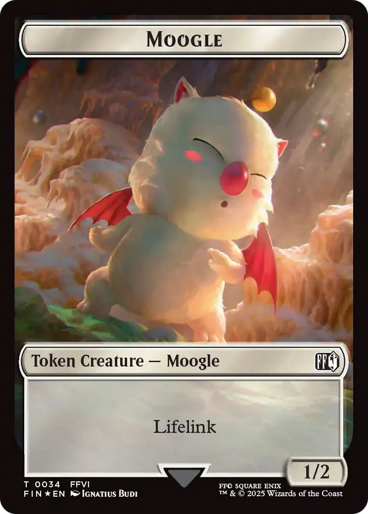 Copy (0025) // Moogle (0034) Double-Sided Token (Surge Foil) [FINAL FANTASY Tokens] | Lots Moore NSW