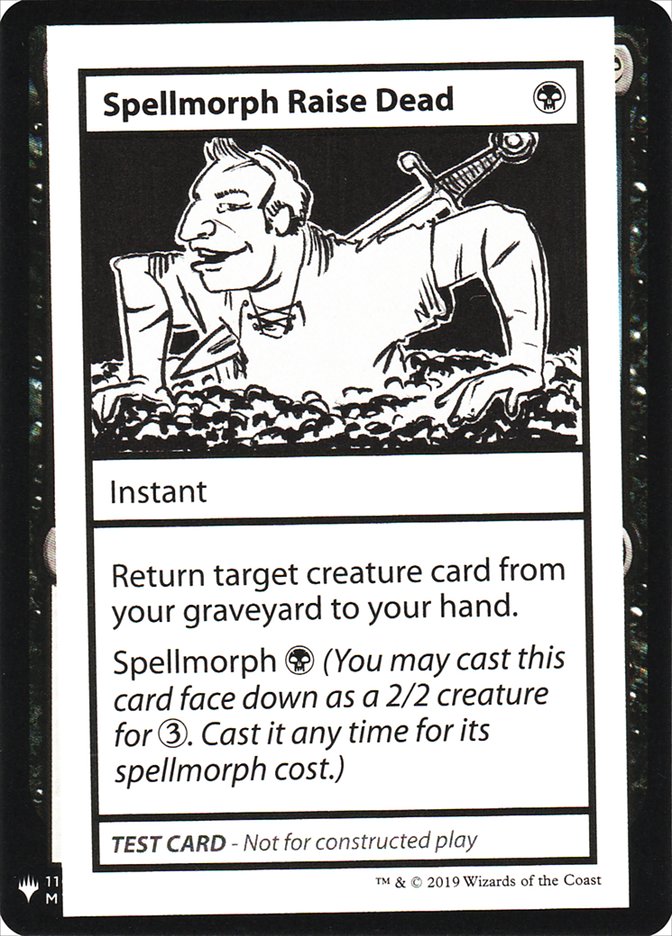 Spellmorph Raise Dead [Mystery Booster Playtest Cards] | Lots Moore NSW