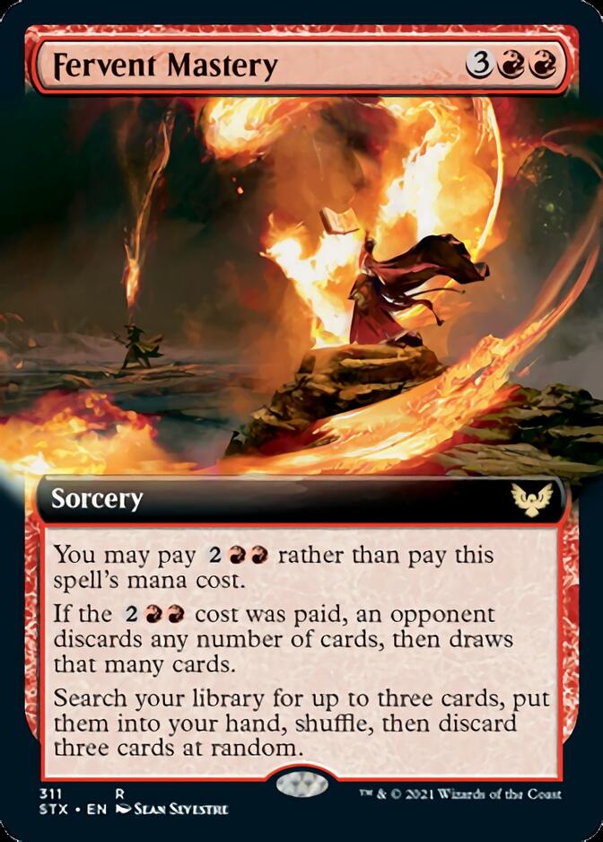 Fervent Mastery (Extended Art) [Strixhaven: School of Mages] | Lots Moore NSW