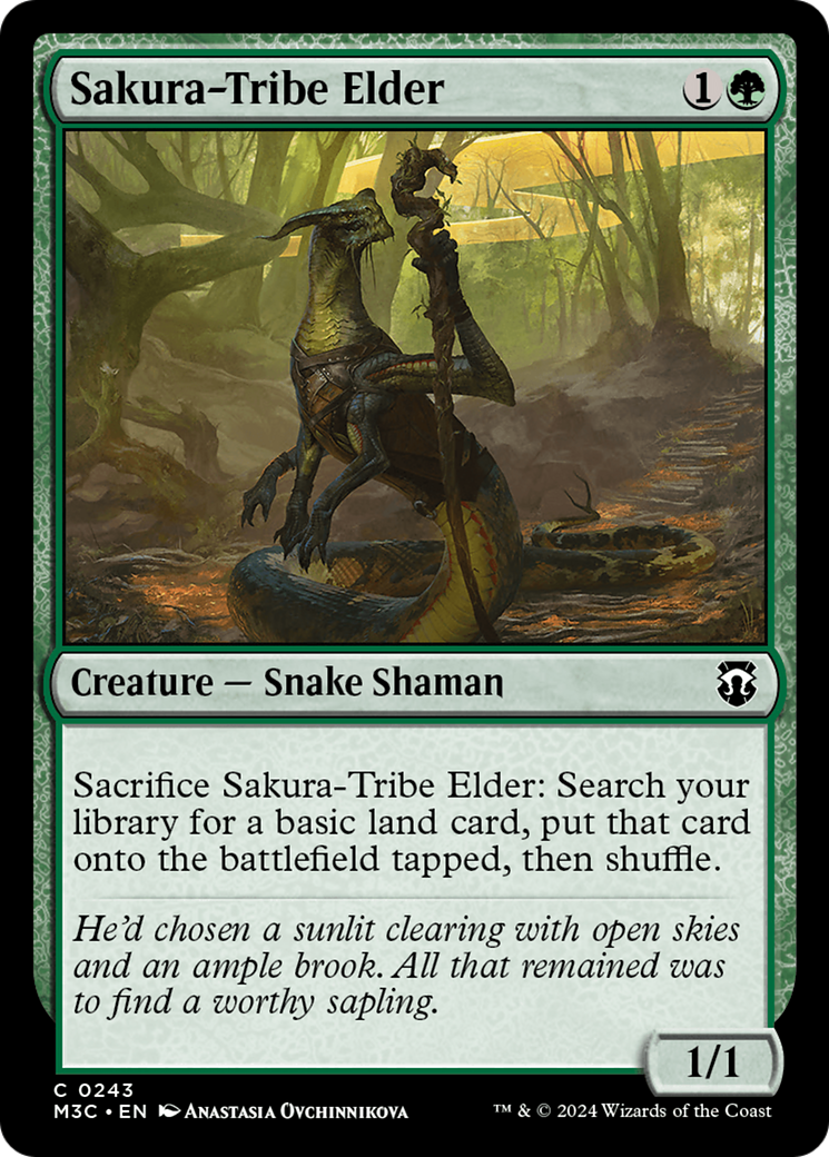 Sakura-Tribe Elder (Ripple Foil) [Modern Horizons 3 Commander] | Lots Moore NSW