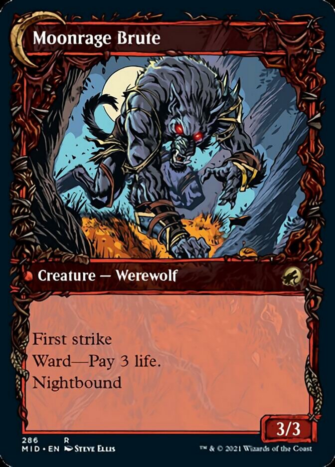 Brutal Cathar // Moonrage Brute (Showcase Equinox) [Innistrad: Midnight Hunt] | Lots Moore NSW