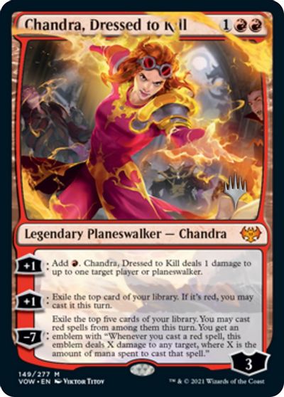 Chandra, Dressed to Kill (Promo Pack) [Innistrad: Crimson Vow Promos] | Lots Moore NSW