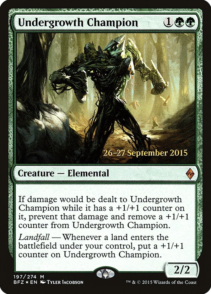 Undergrowth Champion [Battle for Zendikar Prerelease Promos] | Lots Moore NSW