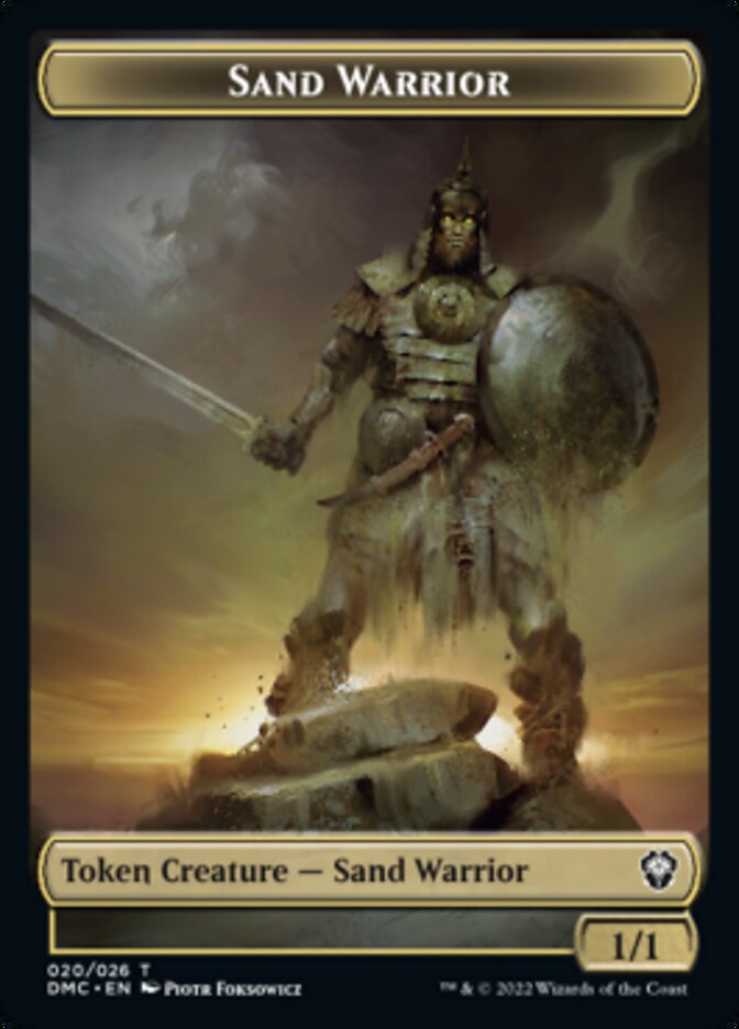 Soldier // Sand Warrior Double-Sided Token [Dominaria United Tokens] | Lots Moore NSW