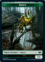 Insect // Human (010) Double-Sided Token [Innistrad: Crimson Vow Tokens] | Lots Moore NSW