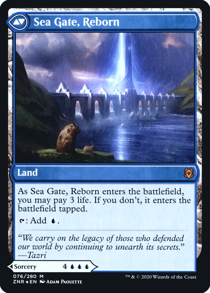 Sea Gate Restoration // Sea Gate, Reborn [Zendikar Rising Prerelease Promos] | Lots Moore NSW