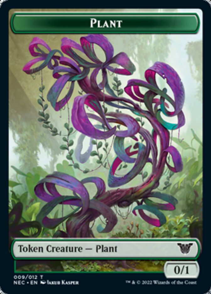 Plant // Treasure Double-Sided Token [Kamigawa: Neon Dynasty Commander Tokens] | Lots Moore NSW