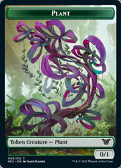 Plant // Treasure Double-Sided Token [Kamigawa: Neon Dynasty Commander Tokens] | Lots Moore NSW