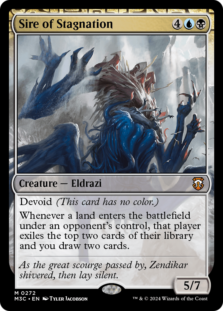 Sire of Stagnation (Ripple Foil) [Modern Horizons 3 Commander] | Lots Moore NSW
