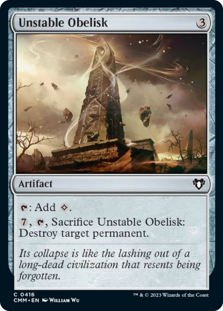 Unstable Obelisk [Commander Masters] | Lots Moore NSW