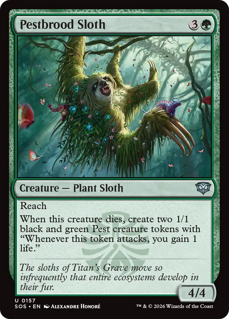 Pestbrood Sloth [Secrets of Strixhaven] | Lots Moore NSW