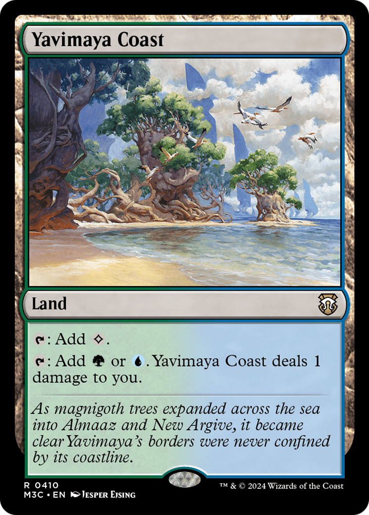 Yavimaya Coast (Ripple Foil) [Modern Horizons 3 Commander] | Lots Moore NSW