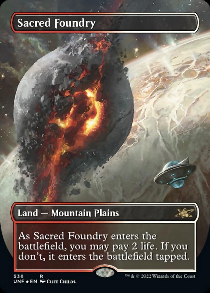 Sacred Foundry (Borderless) (Galaxy Foil) [Unfinity] | Lots Moore NSW