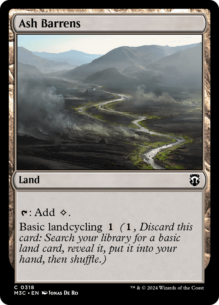 Ash Barrens (Ripple Foil) [Modern Horizons 3 Commander] | Lots Moore NSW