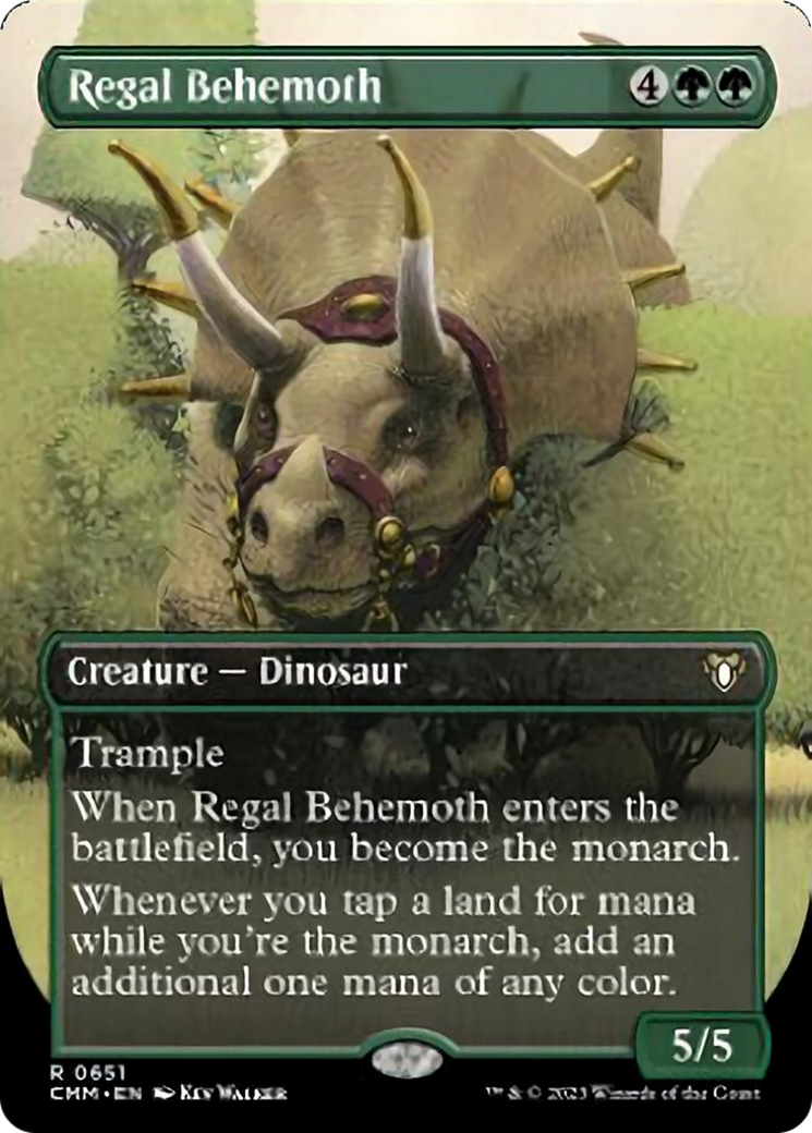 Regal Behemoth (Borderless Alternate Art) [Commander Masters] | Lots Moore NSW