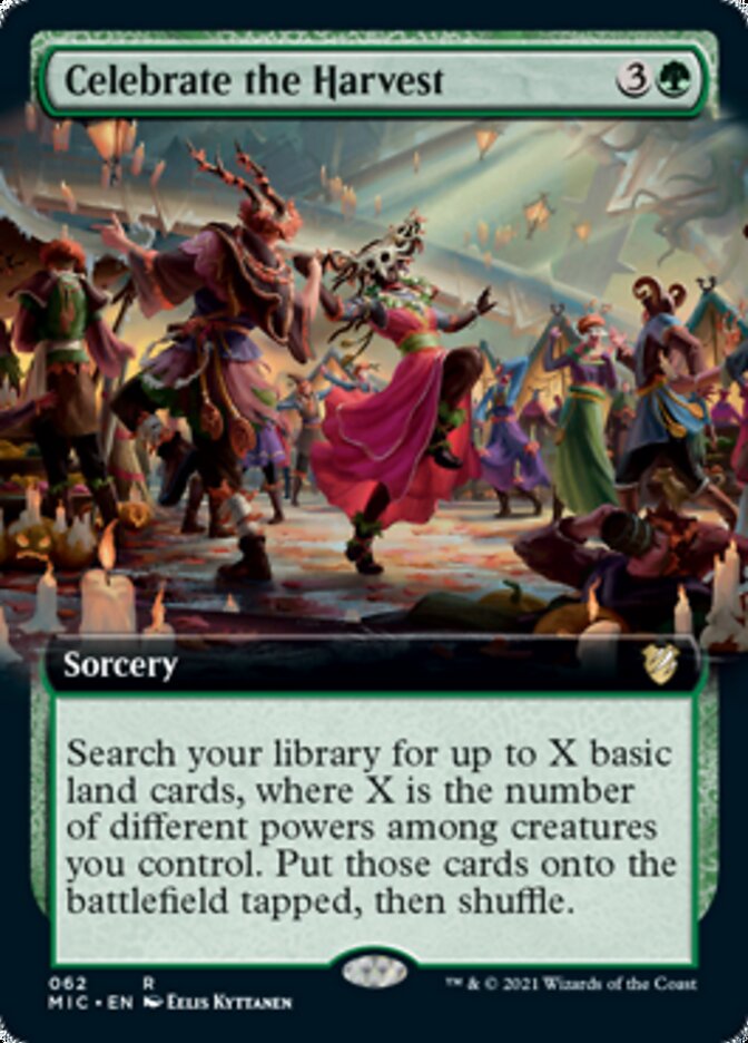 Celebrate the Harvest (Extended Art) [Innistrad: Midnight Hunt Commander] | Lots Moore NSW