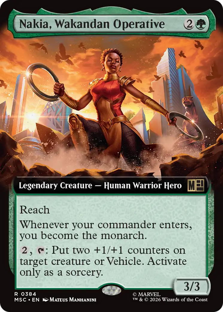 Nakia, Wakandan Operative (Extended Art) [Marvel Super Heroes Commander] | Lots Moore NSW